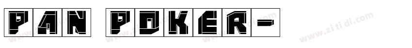 pan poker字体转换